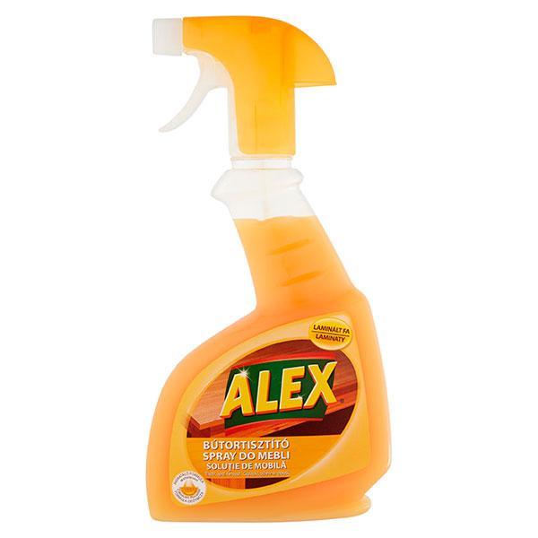 Az ALEX Bútorápoló spray egyszerűen, kényelmesen és gyorsan tisztítja, ápolja és fényesíti a laminált fából készült bútorokat és tárgyakat. Különleges összetételének köszönhetően a bútoroknak narancs illatot kölcsönöz.