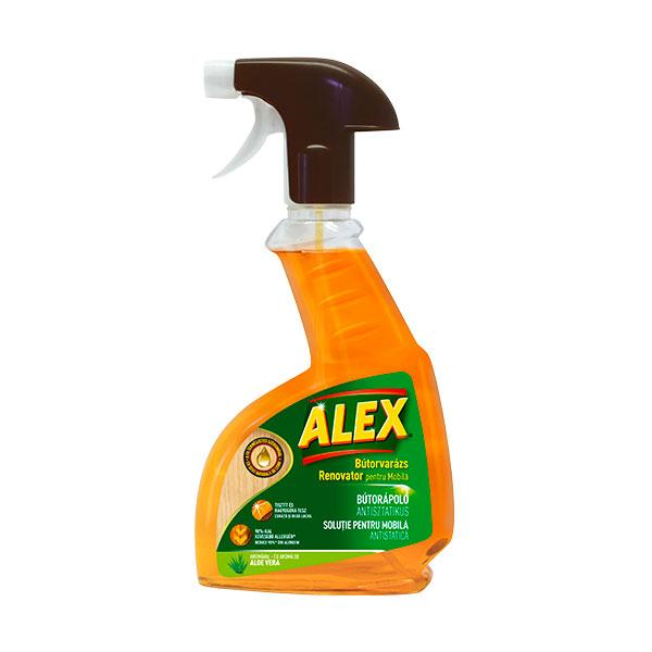 Az új ALEX Antisztatikus Bútorápoló spray ideális a bútorok tisztításához és ragyogásuk visszaállításához.